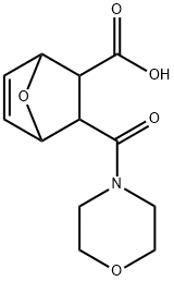 3-(MORPHOLINE-4-CARBONYL)-7-OXA-BICYCLO[2.2.1]HEPT-5-ENE-2-CARBOXYLIC ACID Struktur