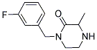 1-(3-FLUOROBENZYL)-3-METHYLPIPERAZIN-2-ONE Struktur