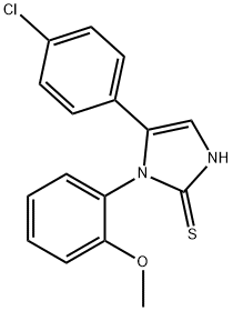 5-(4-CHLOROPHENYL)-1-(2-METHOXYPHENYL)-1H-IMIDAZOLE-2-THIOL Struktur