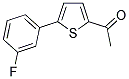 1-[5-(3-FLUOROPHENYL)-2-THIENYL]ETHANONE Struktur