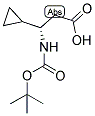 (S)-3-TERT-BUTOXYCARBONYLAMINO-3-CYCLOPROPYL-PROPIONIC ACID Struktur