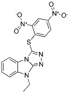 3-(2,4-DINITRO-PHENYLSULFANYL)-9-ETHYL-9H-BENZO[4,5]IMIDAZO[2,1-C][1,2,4]TRIAZOLE Struktur