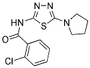 2-CHLORO-N-(5-PYRROLIDIN-1-YL-1,3,4-THIADIAZOL-2-YL)BENZAMIDE Struktur