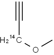 METHYL PROPARGYL ETHER [1-14C] Struktur