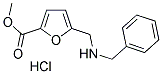 METHYL 5-[(BENZYLAMINO)METHYL]-2-FUROATE HYDROCHLORIDE Struktur