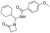 N-[CYCLOHEX-3-EN-1-YL(2-OXOAZETIDIN-1-YL)METHYL]-4-METHOXYBENZAMIDE Struktur