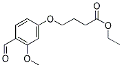 4-(4-FORMYL-3-METHOXYPHENOXY)-BUTYRIC ACID ETHYL ESTER Struktur