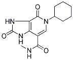 5-CYCLOHEXYL-N-METHYL-2,4-DIOXO-2,3,4,5-TETRAHYDRO-1H-IMIDAZO[4,5-C]PYRIDINE-7-CARBOXAMIDE Struktur