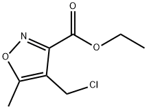 4-CHLOROMETHYL-5-METHYL-ISOXAZOLE-3-CARBOXYLIC ACID ETHYL ESTER Struktur