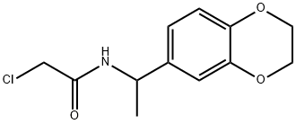 2-CHLORO-N-[1-(2,3-DIHYDRO-1,4-BENZODIOXIN-6-YL)ETHYL]ACETAMIDE Struktur