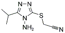 [(4-AMINO-5-ISOPROPYL-4H-1,2,4-TRIAZOL-3-YL)SULFANYL]ACETONITRILE Struktur