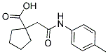 1-[2-[(4-METHYLPHENYL)AMINO]-2-OXOETHYL]CYCLOPENTANECARBOXYLIC ACID Struktur