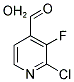 2-CHLORO-3-FLUORO-4-FORMYL PYRIDINE MONOHYDRATE Struktur