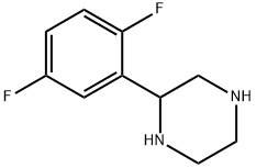 2-(2,5-DIFLUORO-PHENYL)-PIPERAZINE Struktur