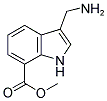 3-AMINOMETHYL-1H-INDOLE-7-CARBOXYLIC ACID METHYL ESTER Struktur