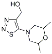 [5-(2,6-DIMETHYLMORPHOLIN-4-YL)-1,2,3-THIADIAZOL-4-YL]METHANOL Struktur