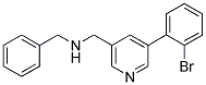 N-BENZYL-1-[5-(2-BROMOPHENYL)PYRIDIN-3-YL]METHANAMINE Struktur