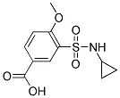 3-[(CYCLOPROPYLAMINO)SULFONYL]-4-METHOXYBENZOIC ACID Struktur