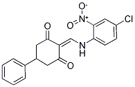 2-{[(4-CHLORO-2-NITROPHENYL)AMINO]METHYLENE}-5-PHENYLCYCLOHEXANE-1,3-DIONE Struktur