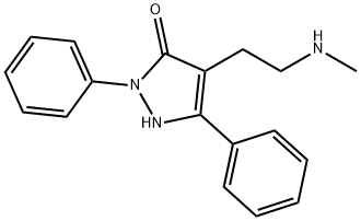 4-(2-METHYLAMINO-ETHYL)-2,5-DIPHENYL-1,2-DIHYDRO-PYRAZOL-3-ONE Struktur