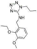 N-(2-ETHOXY-3-METHOXYBENZYL)-1-PROPYL-1H-TETRAZOL-5-AMINE Struktur