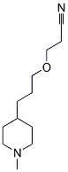 3-[3-(1-METHYL-PIPERIDIN-4-YL)-PROPOXY]-PROPIONITRILE Struktur