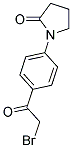 1-[4-(BROMOACETYL)PHENYL]PYRROLIDIN-2-ONE Struktur