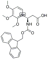 (R)-3-(9H-FLUOREN-9-YLMETHOXYCARBONYLAMINO)-3-(2,3,4-TRIMETHOXY-PHENYL)-PROPIONIC ACID Struktur