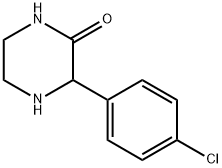 3-(4-CHLORO-PHENYL)-PIPERAZIN-2-ONE Struktur