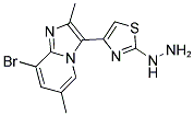 [4-(8-BROMO-2,6-DIMETHYL-IMIDAZO[1,2-A]PYRIDIN-3-YL)-THIAZOL-2-YL]-HYDRAZINE Struktur