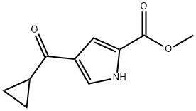 METHYL 4-(CYCLOPROPYLCARBONYL)-1H-PYRROLE-2-CARBOXYLATE Struktur