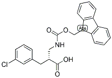 (R)-3-(3-CHLORO-PHENYL)-2-[(9H-FLUOREN-9-YLMETHOXYCARBONYLAMINO)-METHYL]-PROPIONIC ACID Struktur