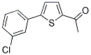 1-[5-(3-CHLOROPHENYL)-2-THIENYL]ETHANONE Struktur