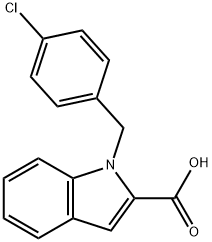 1-(4-CHLOROBENZYL)-1H-INDOLE-2-CARBOXYLIC ACID Struktur