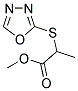 METHYL 2-(1,3,4-OXADIAZOL-2-YLSULFANYL)PROPANOATE Struktur