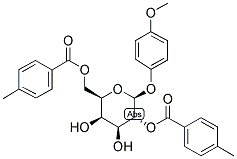 4-METHOXYPHENYL 2,6-BIS-O-(4-METHYLBENZOYL)-BETA-D-GALACTOPYRANOSIDE Structure