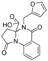 4-(2-FURYLMETHYL)-1,5-DIOXO-2,3,4,5-TETRAHYDROPYRROLO[1,2-A]QUINAZOLINE-3A(1H)-CARBOXYLIC ACID Struktur