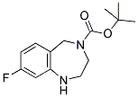 4-BOC-8-FLUORO-2,3,4,5-TETRAHYDRO-1H-BENZO[E][1,4]DIAZEPINE Struktur