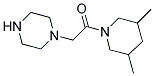 1-[2-(3,5-DIMETHYLPIPERIDIN-1-YL)-2-OXOETHYL]PIPERAZINE Struktur