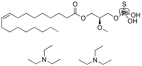 (S)-1-OLEOYL-2-O-METHYL-GLYCEROPHOSPHOTHIONATE TRIETHYLAMMONIUM SALT Struktur