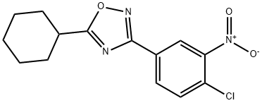 3-(4-CHLORO-3-NITRO-PHENYL)-5-CYCLOHEXYL-[1,2,4]OXADIAZOLE Struktur