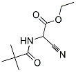 ETHYL CYANO[(2,2-DIMETHYLPROPANOYL)AMINO]ACETATE Struktur