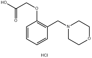 [2-(MORPHOLIN-4-YLMETHYL)PHENOXY]-ACETIC ACID HYDROCHLORIDE Struktur