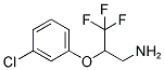 2-(3-CHLORO-PHENOXY)-3,3,3-TRIFLUORO-PROPYLAMINE Struktur