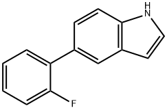 5-(2-FLUOROPHENYL)-1H-INDOLE Struktur