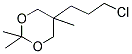 5-(3-CHLOROPROPYL)-2,2,5-TRIMETHYL-1,3-DIOXANE Struktur