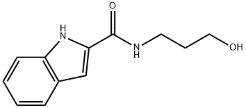 N-(3-HYDROXYPROPYL)-1H-INDOLE-2-CARBOXAMIDE Struktur