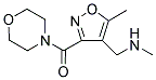 N-METHYL[5-METHYL-3-(4-MORPHOLINYLCARBONYL)-4-ISOXAZOLYL]METHANAMINE Struktur