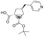 BOC-(R)-GAMMA-(4-PYRIDINYLMETHYL)-L-PROLINE Struktur