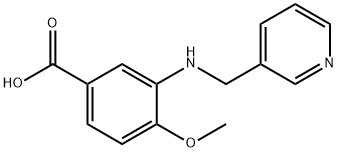 4-METHOXY-3-((PYRIDIN-3-YLMETHYL)AMINO)BENZOIC ACID Struktur